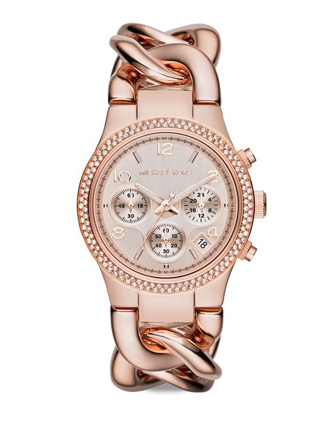 michael kors rose gold twist watch|rose gold watch with numbers.